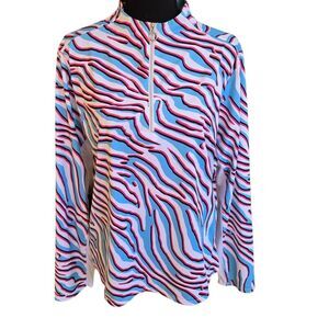 Tail Activewear Womens Long Sleeve Quarter Zip UPF 50+ Moisture Wicking Top XL